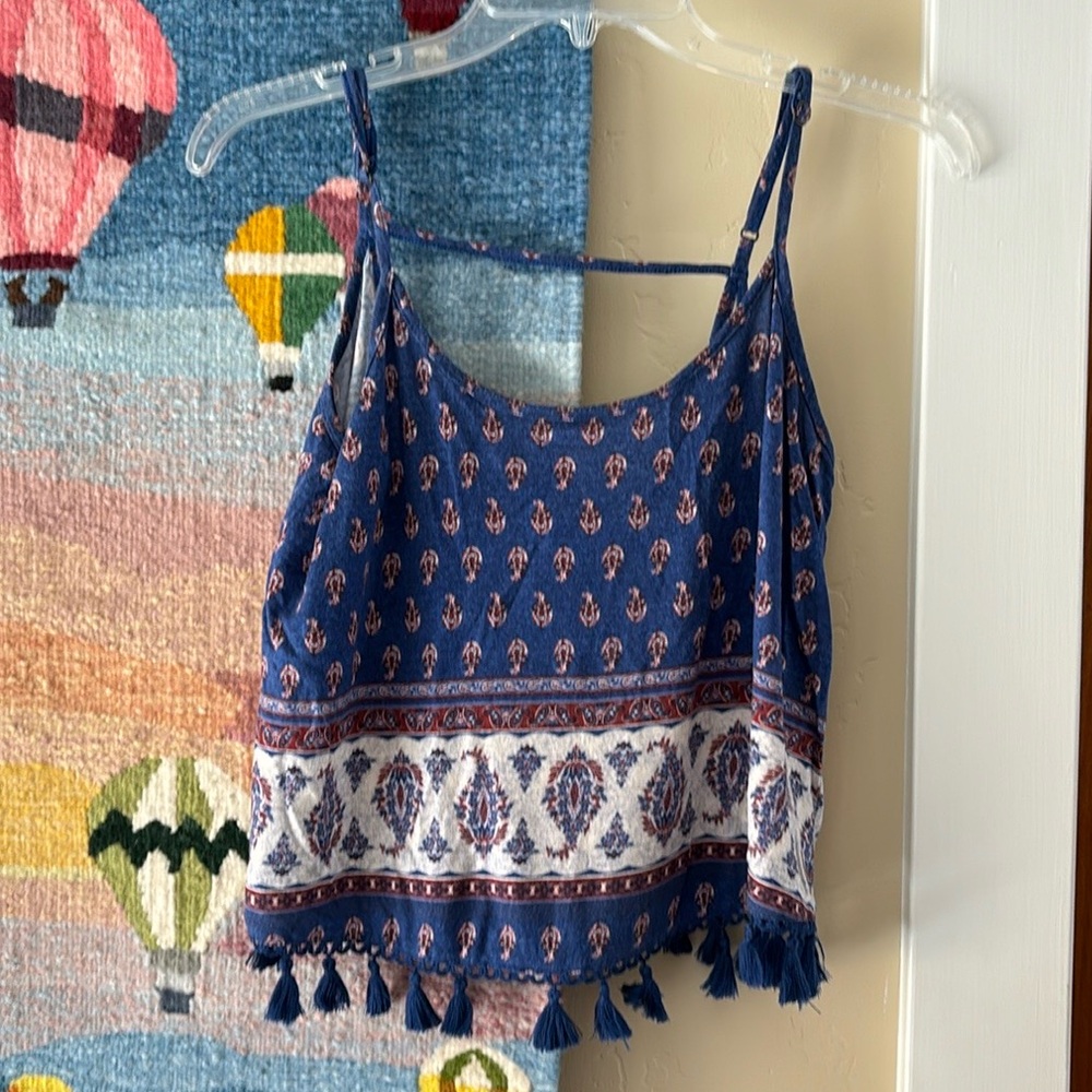 Boho Spaghetti Strap Tank